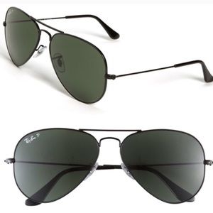 Black Ray Ban Aviators